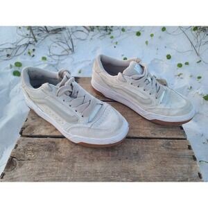 Retro Skatecore Puffy VANS Hylane Marshmallow White Suede Colorway Womens 8 EUC